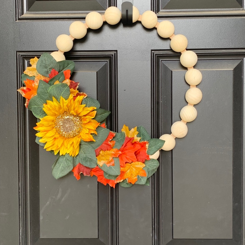 Fall wreath (split beads)